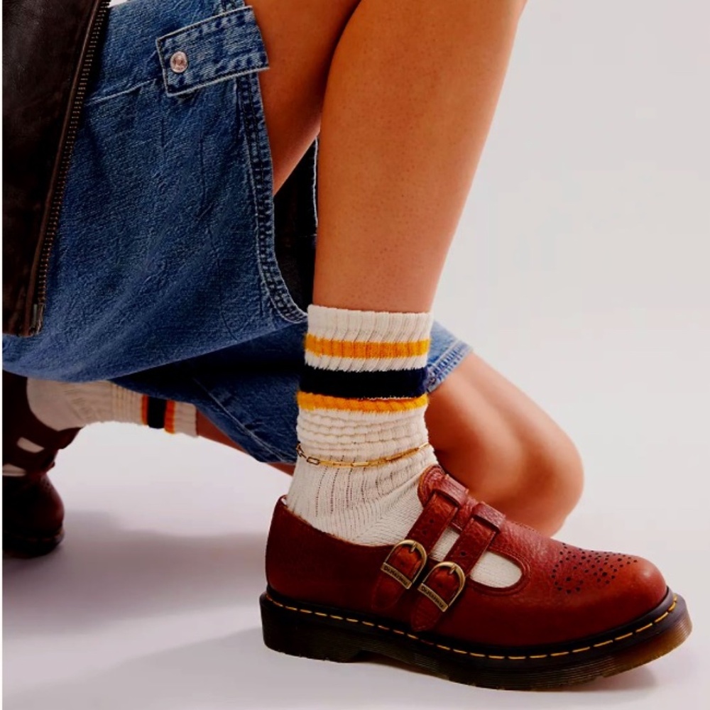 NEW Dr. Martens 8065 Mary Janes in Cashew
